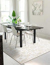 Andes Summit Collection Area Rug -  Chimborazo Rectangle White Brown  lifestyle 5