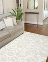 Andes Summit Collection Area Rug -  Chimborazo Rectangle White Brown  lifestyle 19