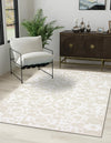 Andes Summit Collection Area Rug -  Chimborazo Rectangle White Brown  lifestyle 20