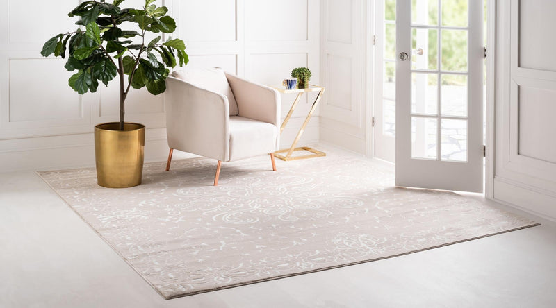 Andes Summit Collection Area Rug -  Lanín Square Beige  lifestyle 28