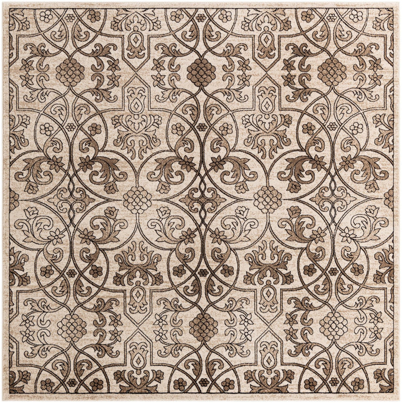 Andes Summit Collection Area Rug -  Merida Square Dark Beige  lifestyle 11