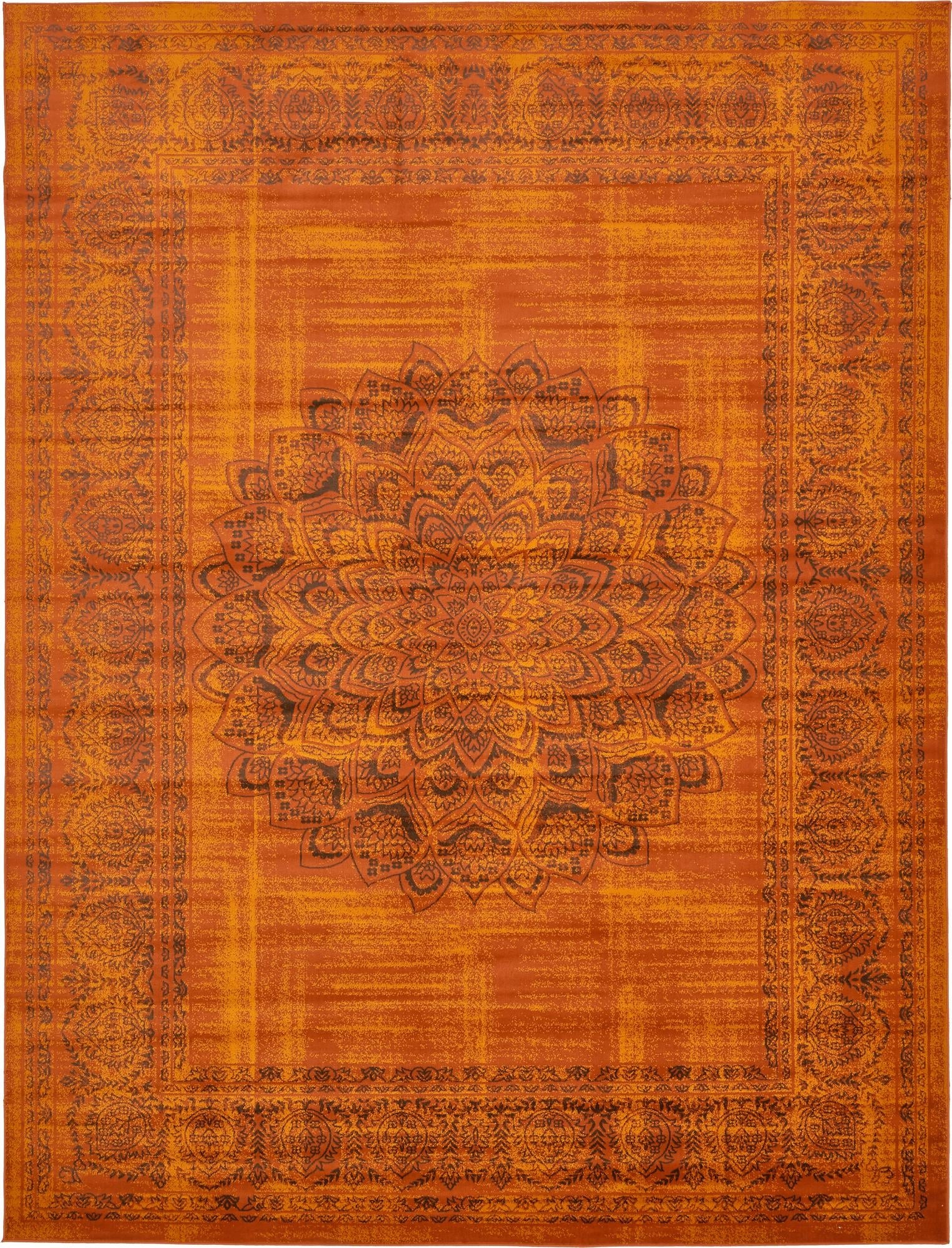 Ankara Elegance Collection Area Rug -  Mardin (Terracotta)