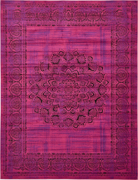 Ankara Elegance Collection Area Rug -  Mardin (Fuchsia)