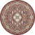 Persian Elegance Collection Area Rug -  Kashan Round Burgundy  lifestyle 22