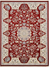 Persian Elegance Collection Area Rug -  Qom Rectangle Burgundy  lifestyle 5