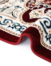 Persian Elegance Collection Area Rug -  Qom Runner Burgundy  lifestyle 174