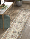 Persian Elegance Collection Area Rug -  Qom Runner Ivory  lifestyle 103