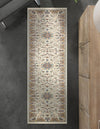 Persian Elegance Collection Area Rug -  Qom Runner Ivory  lifestyle 155