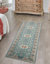 Persian Elegance Collection Area Rug -  Qom Runner Blue  lifestyle 78