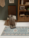 Persian Elegance Collection Area Rug -  Qom Runner Blue  lifestyle 113