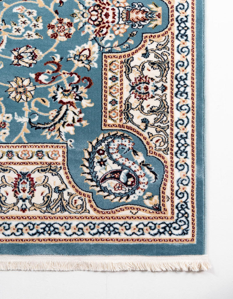 Persian Elegance Collection Area Rug -  Qom Rectangle Blue  lifestyle 31