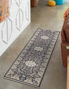 Persian Elegance Collection Area Rug -  Qom Runner Navy Blue  lifestyle 89