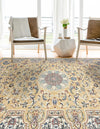 Persian Elegance Collection Area Rug -  Qom Rectangle Beige  lifestyle 20