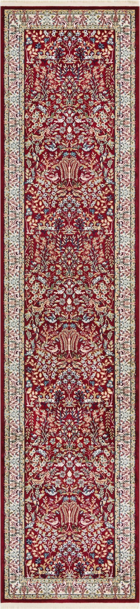 Persian Elegance Collection Area Rug -  Kerman (Burgundy)