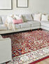 Persian Elegance Collection Area Rug -  Kerman (Burgundy)