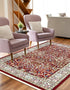 Persian Elegance Collection Area Rug -  Kerman (Burgundy)