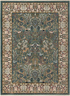 Persian Elegance Collection Area Rug -  Kerman (Blue) Rectangle Blue Main