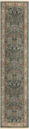 Persian Elegance Collection Area Rug -  Kerman (Blue) Runner Blue  lifestyle 7