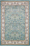 Persian Elegance Collection Area Rug -  Kerman (Blue) Rectangle Blue  lifestyle 2