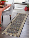 Persian Elegance Collection Area Rug -  Kerman (Navy Blue) Runner Navy Blue  lifestyle 16