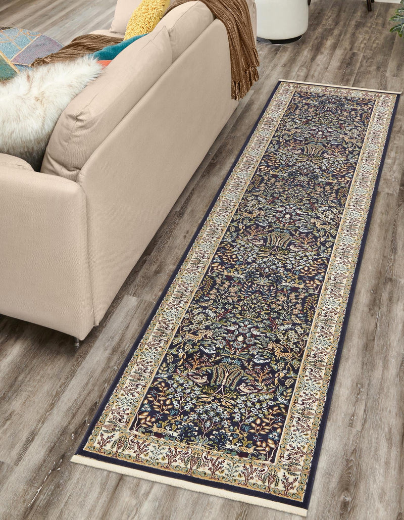 Persian Elegance Collection Area Rug -  Kerman (Navy Blue) Runner Navy Blue  lifestyle 20