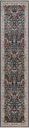 Persian Elegance Collection Area Rug -  Kerman (Navy Blue) Runner Navy Blue  lifestyle 3