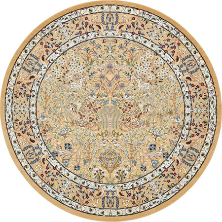 Persian Elegance Collection Area Rug -  Kerman (Beige)