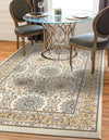 Persian Elegance Collection Area Rug -  Mashhad Rectangle Ivory  lifestyle 10