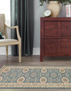 Persian Elegance Collection Area Rug -  Mashhad Runner Blue  lifestyle 54