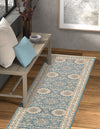 Persian Elegance Collection Area Rug -  Mashhad Runner Blue  lifestyle 61