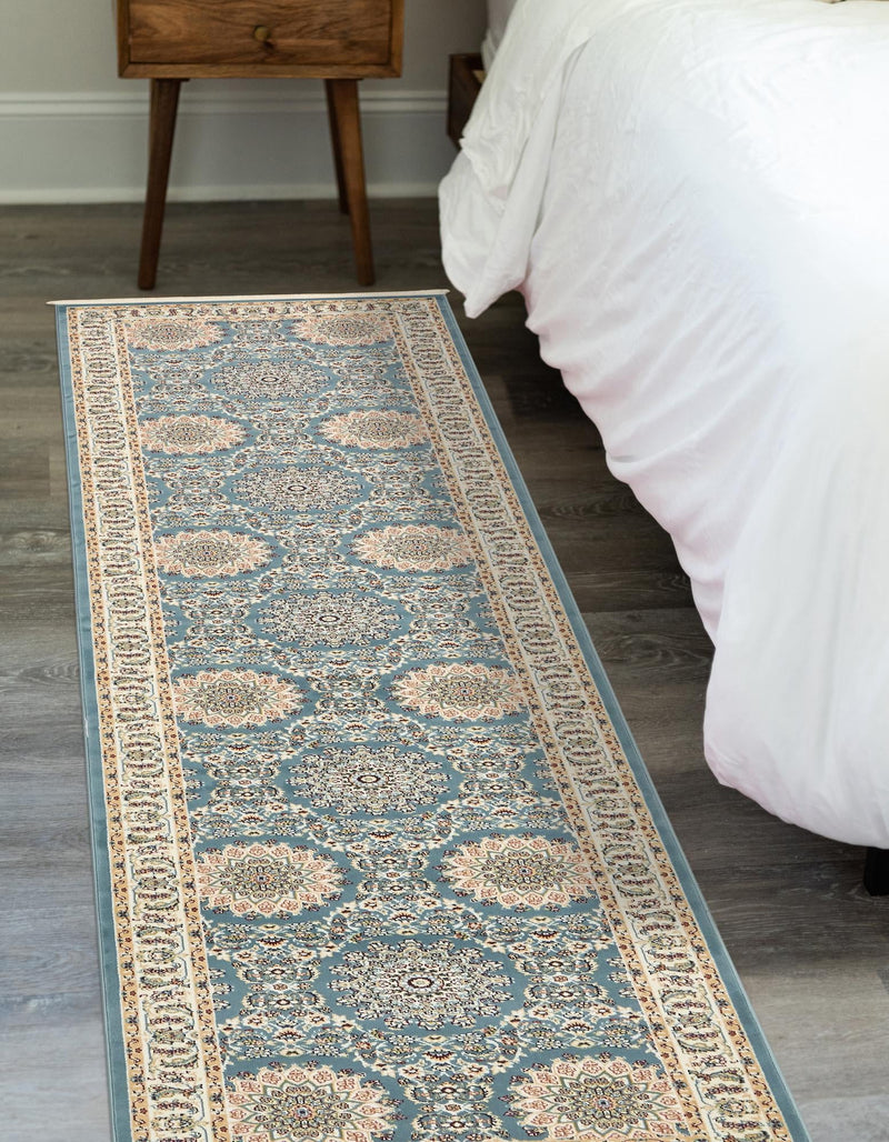 Persian Elegance Collection Area Rug -  Mashhad Runner Blue  lifestyle 85