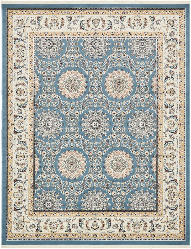 Persian Elegance Collection Area Rug -  Mashhad Rectangle Blue  lifestyle 3