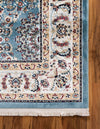 Persian Elegance Collection Area Rug -  Mashhad Rectangle Blue  lifestyle 19