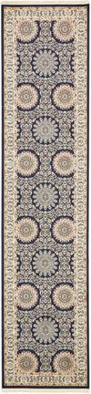 Persian Elegance Collection Area Rug -  Mashhad Runner Navy Blue  lifestyle 22