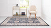 Persian Elegance Collection Area Rug -  Mashhad Rectangle Navy Blue  lifestyle 8