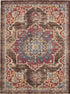 Eden Oasis Collection Area Rug -  Tranquility (Chocolate Brown)