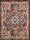 Eden Oasis Collection Area Rug -  Tranquility (Chocolate Brown) Rectangle Chocolate Brown Main