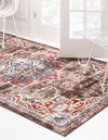 Eden Oasis Collection Area Rug -  Tranquility (Chocolate Brown) Rectangle Chocolate Brown  lifestyle 3