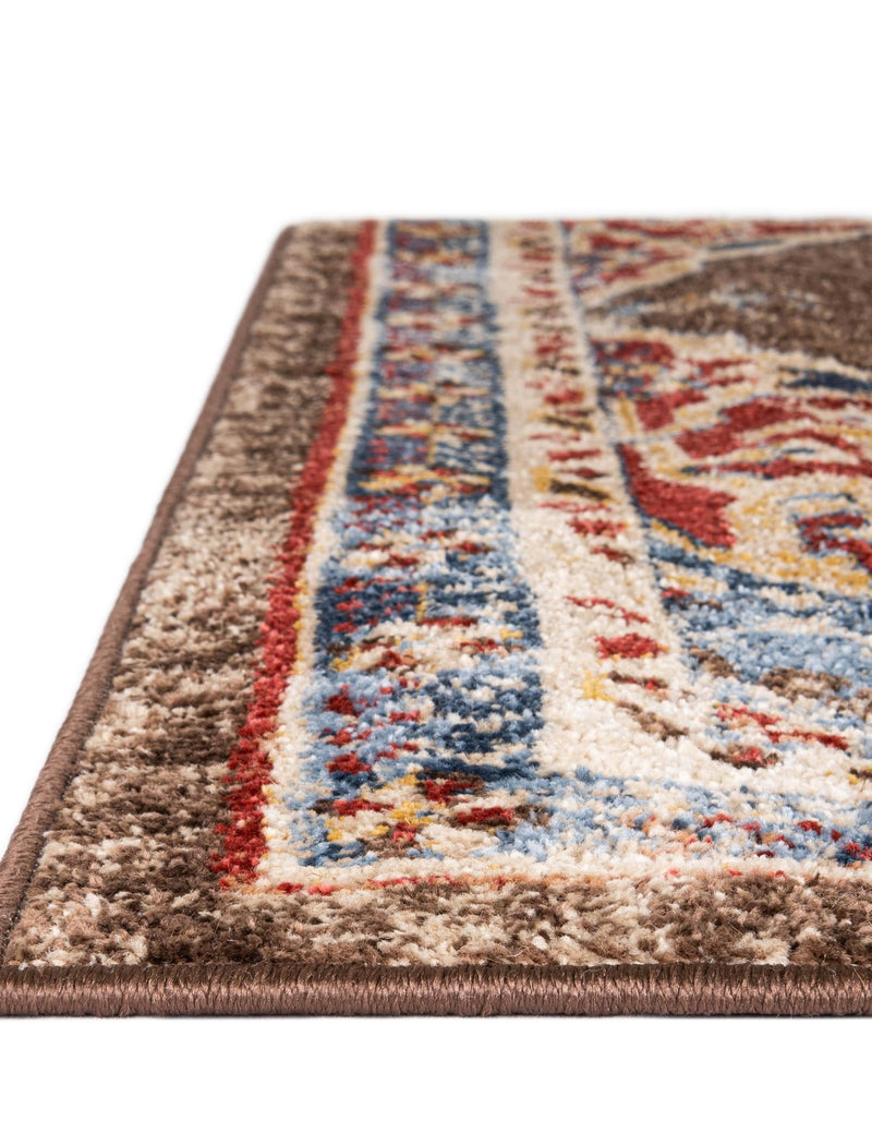 Eden Oasis Collection Area Rug -  Tranquility (Chocolate Brown) Rectangle Chocolate Brown  lifestyle 7