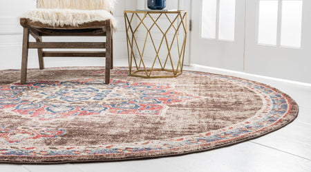 Eden Oasis Collection Area Rug -  Tranquility (Chocolate Brown)