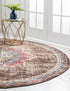 Eden Oasis Collection Area Rug -  Tranquility (Chocolate Brown)