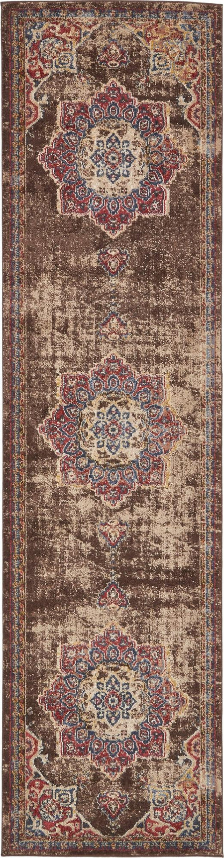 Eden Oasis Collection Area Rug -  Tranquility (Chocolate Brown)