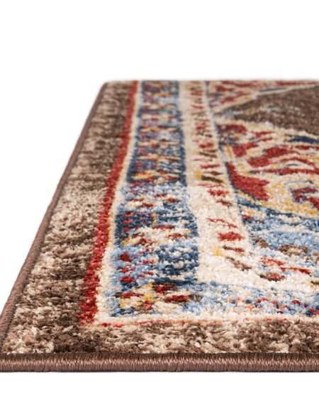 Eden Oasis Collection Area Rug -  Tranquility (Chocolate Brown)