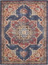 Eden Oasis Collection Area Rug -  Tranquility (Dark Blue)