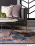 Eden Oasis Collection Area Rug -  Tranquility (Dark Blue)