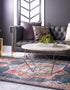 Eden Oasis Collection Area Rug -  Tranquility (Dark Blue)