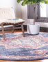 Eden Oasis Collection Area Rug -  Tranquility (Dark Blue)