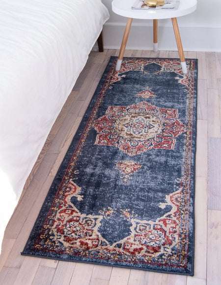 Eden Oasis Collection Area Rug -  Tranquility (Dark Blue)