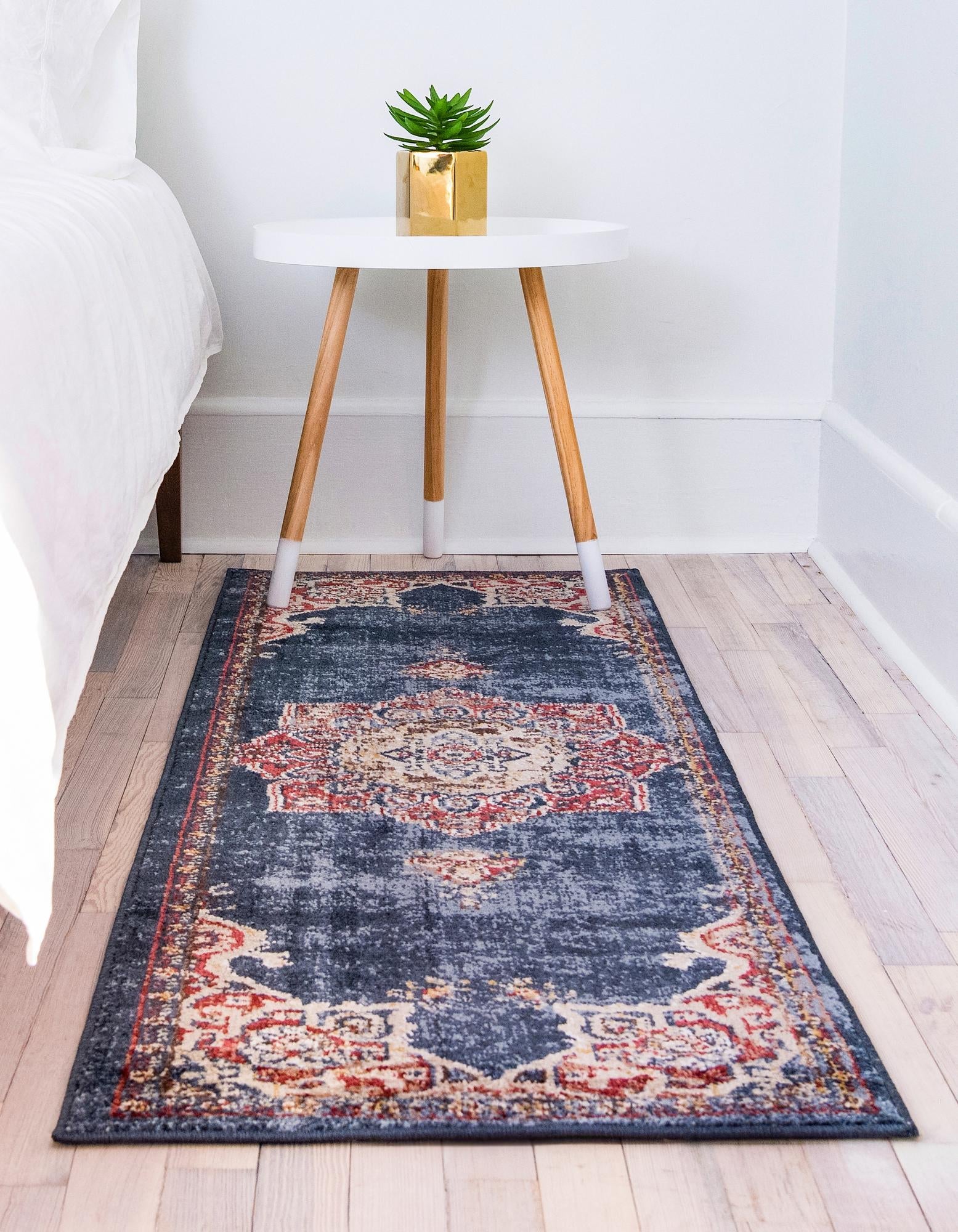 Eden Oasis Collection Area Rug -  Tranquility (Dark Blue)