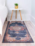 Eden Oasis Collection Area Rug -  Tranquility (Dark Blue)